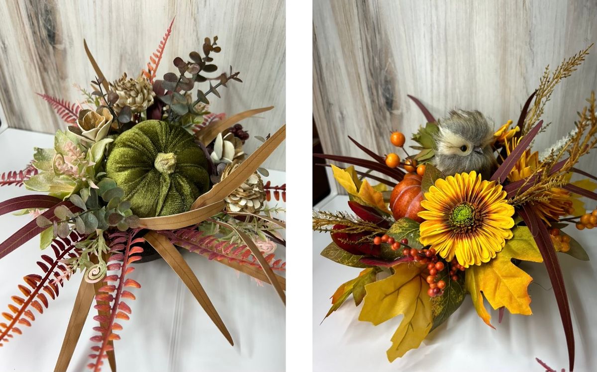 "Fall Time Center Pieces" Craft night