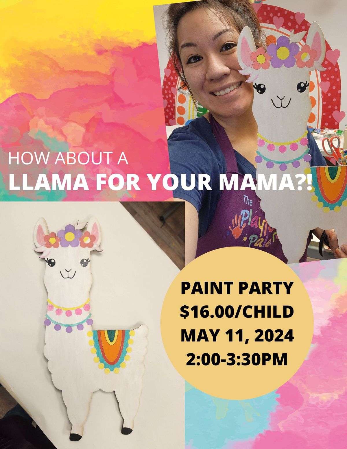 Llama for Your Mama Paint Party