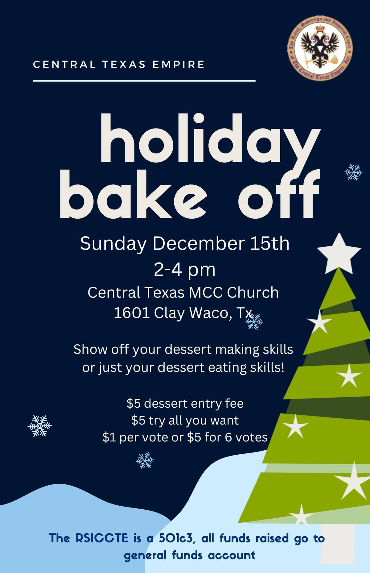 Central Texas Empire Holiday Bake Off