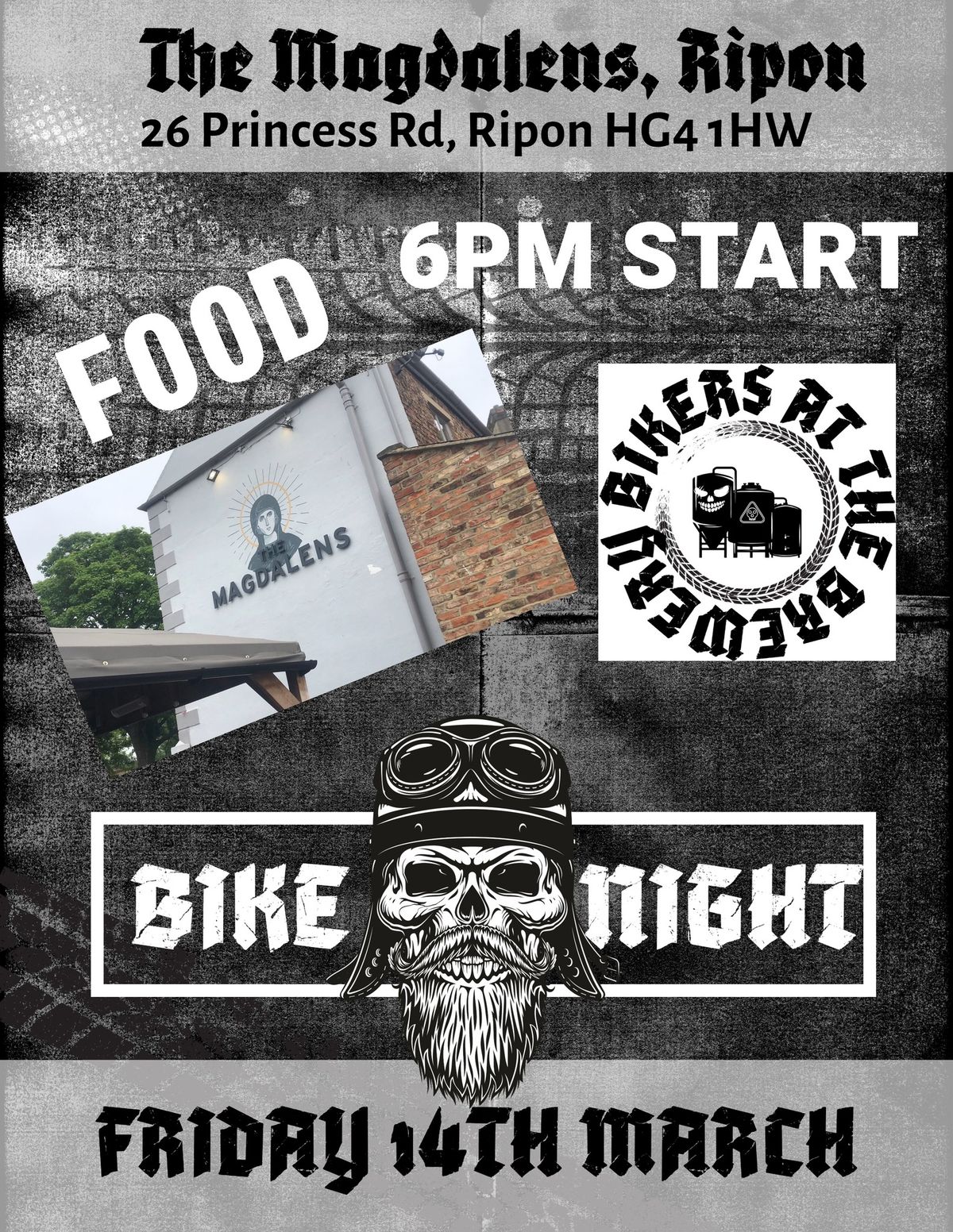 Bike night at The Magdalens, Ripon