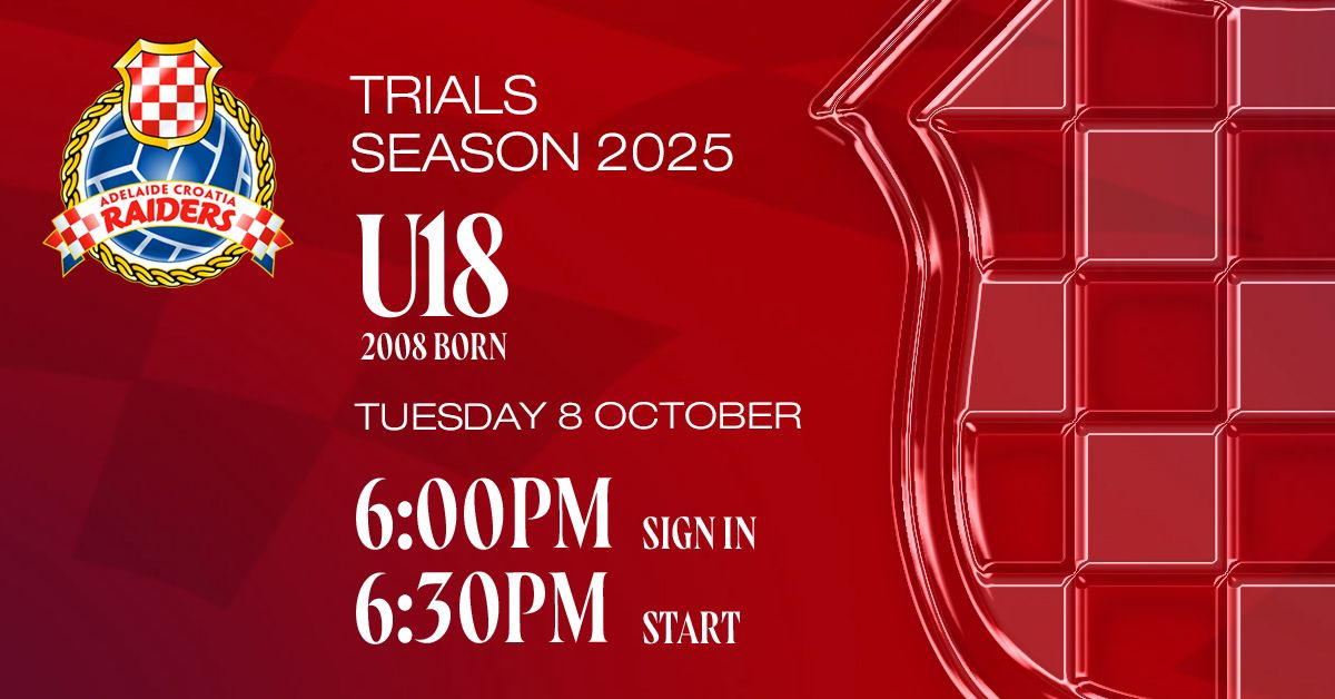 U18 Trials - Season 2025