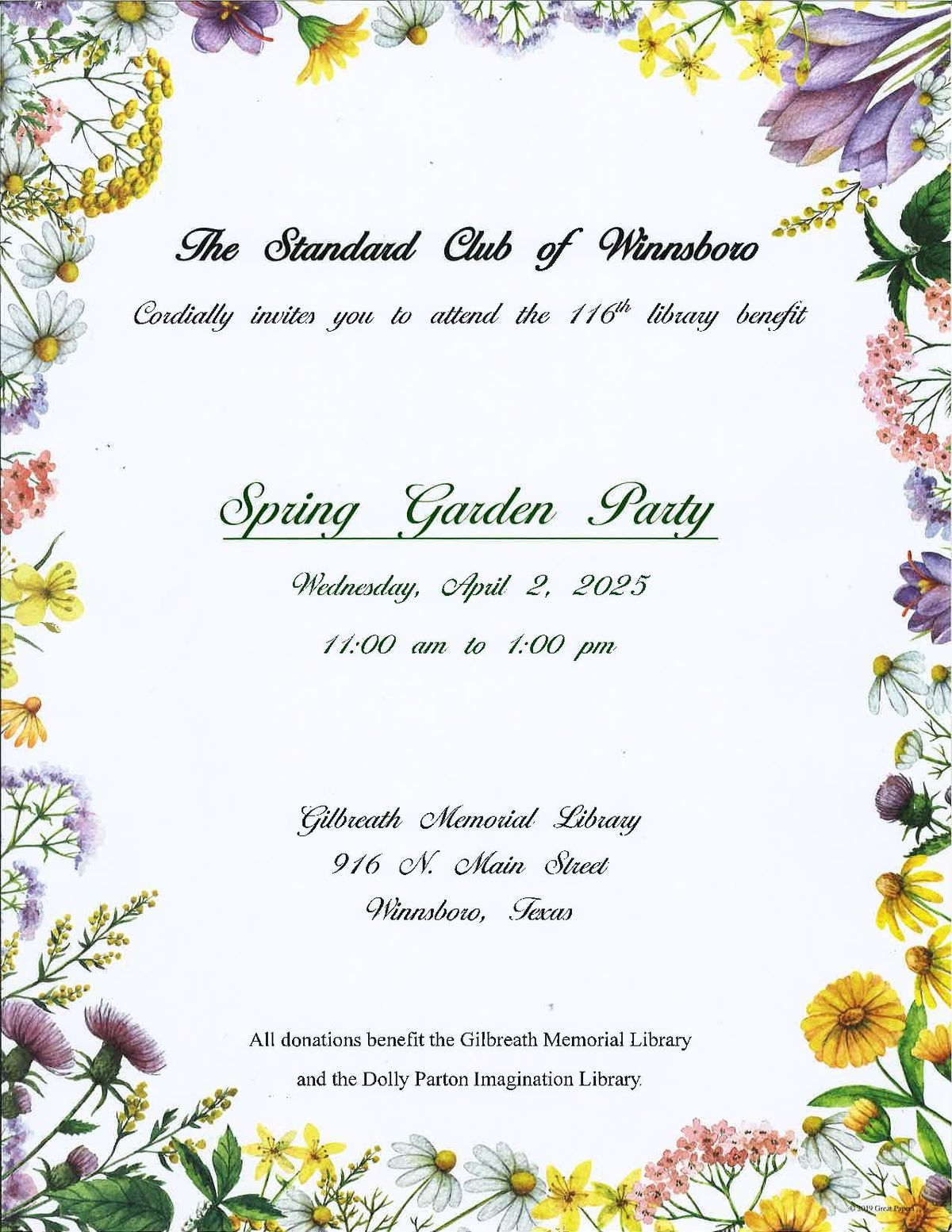 Spring Garden Party