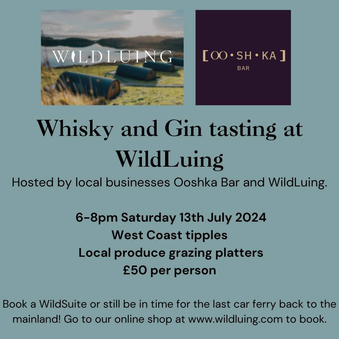 Whisky and Gin Tasting Evening at WildLuing