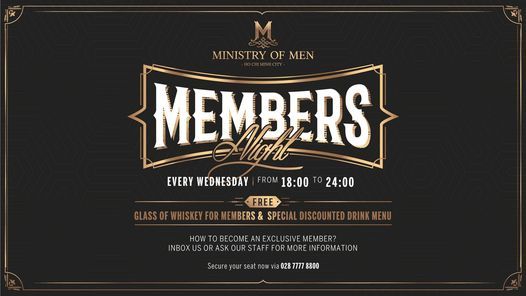 Members Night At Ministry Of Men Ministry Of Men Ho Chi Minh City 3 February To 4 February