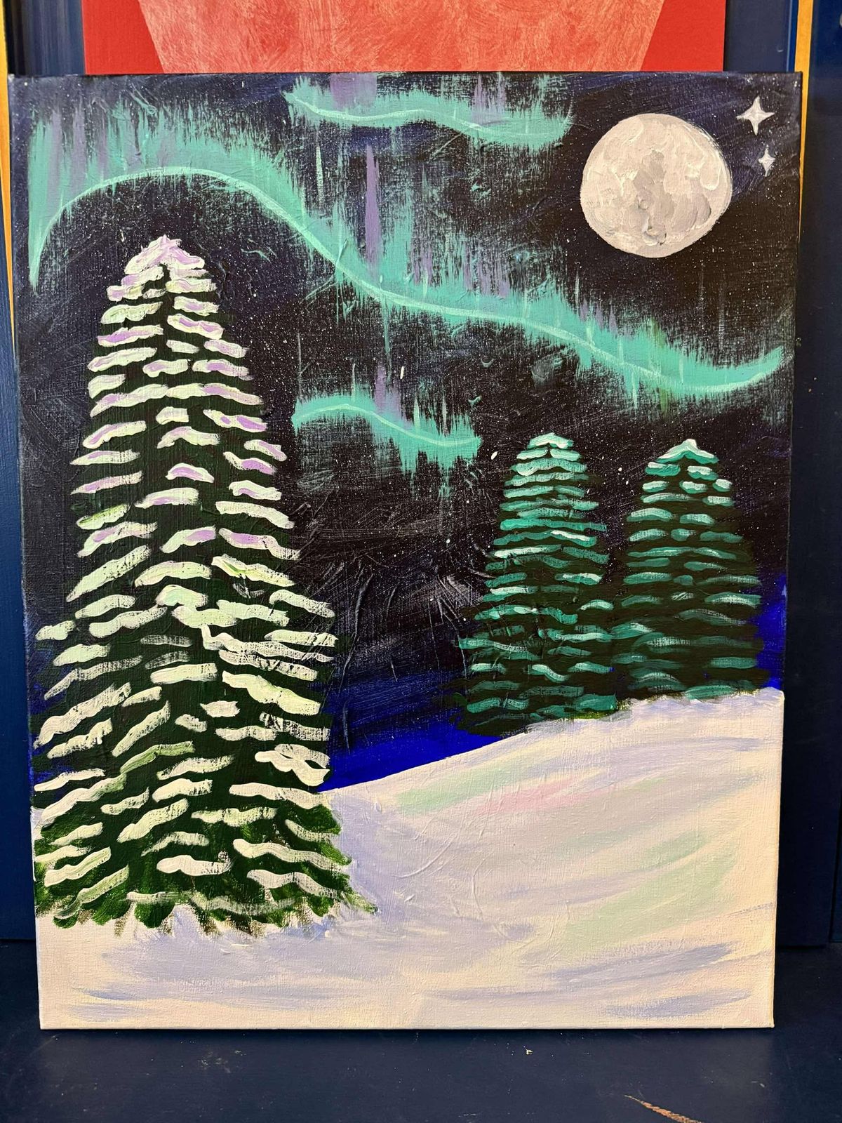 Northern Lights Canvas Class