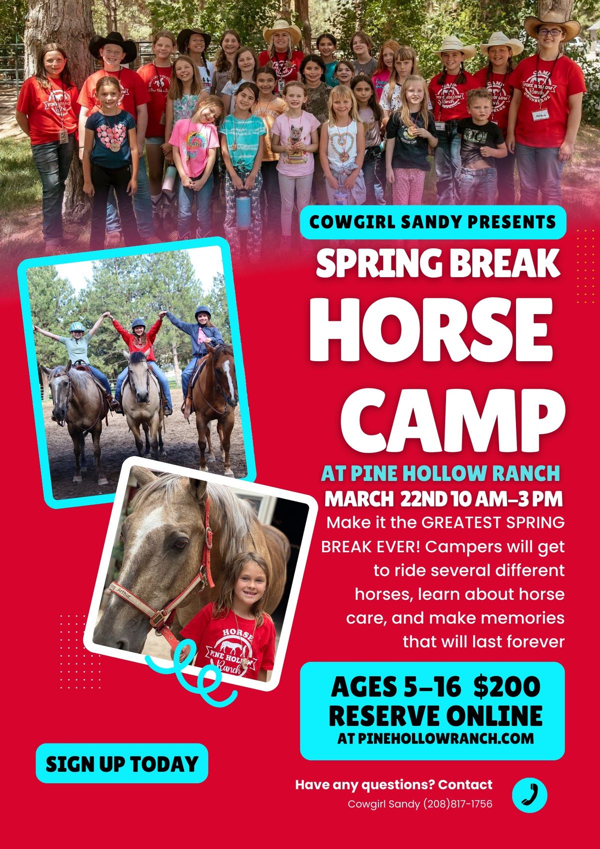 SPRING BREAK HORSE CAMP