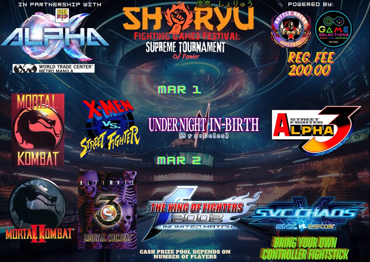 Shoryu Tournament of Power x Geek+ Pop ALPHA