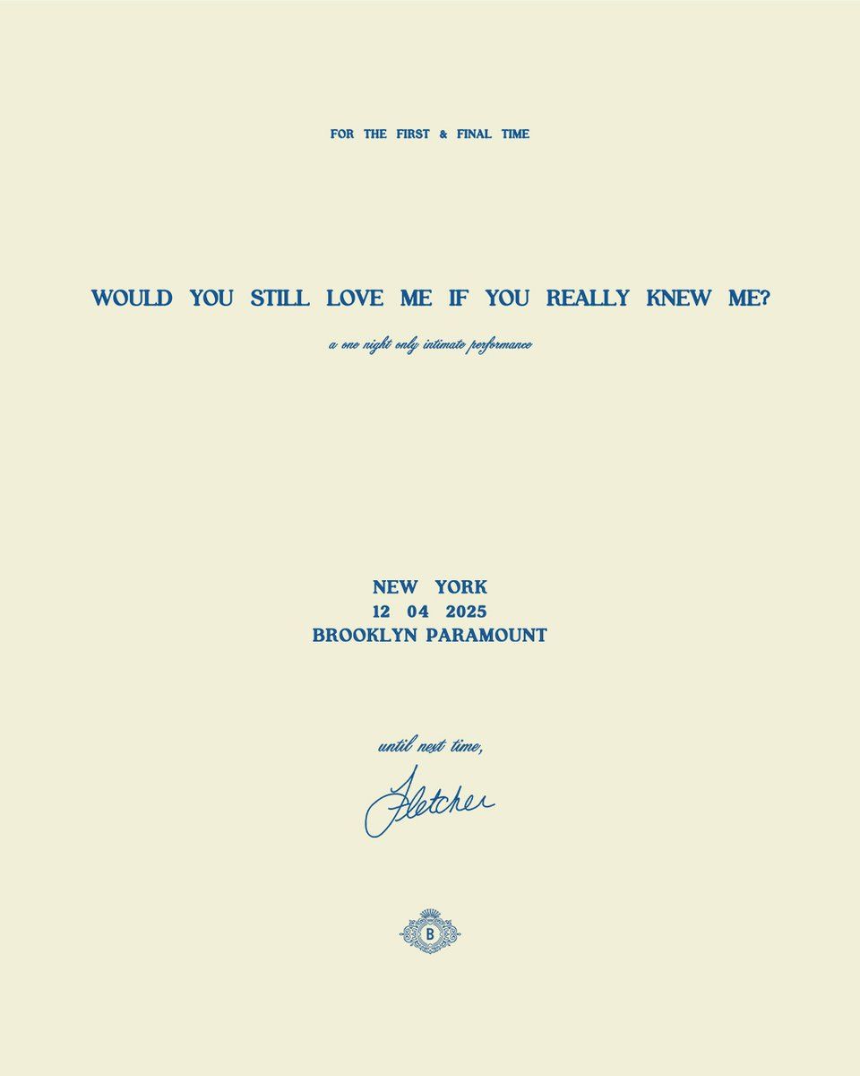 FLETCHER: A One Night Only Intimate Performance at Brooklyn Paramount