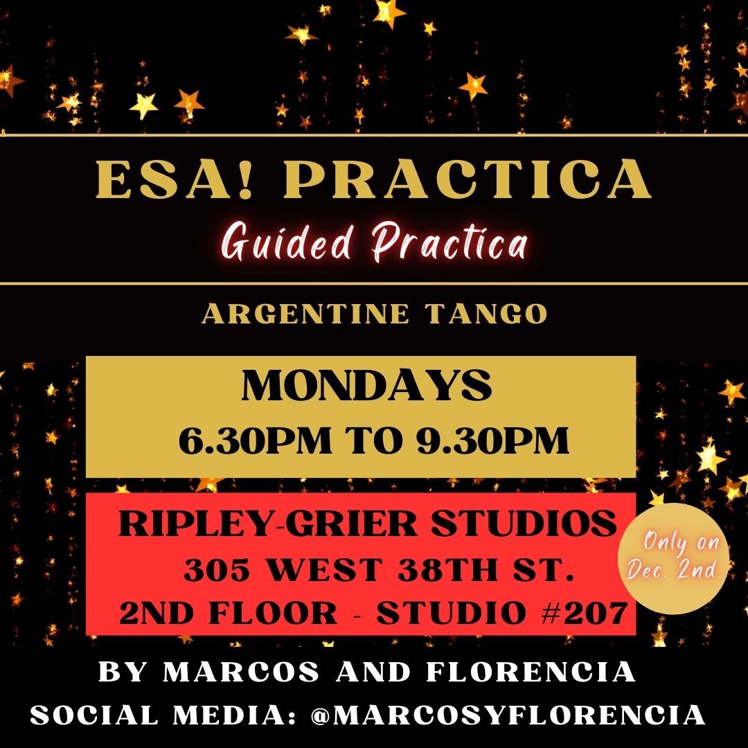 \u2b50\ufe0fESA! PRACTICA NYC\u2b50\ufe0f at Ripley-Grier on 38th st., on Dec. 2nd only