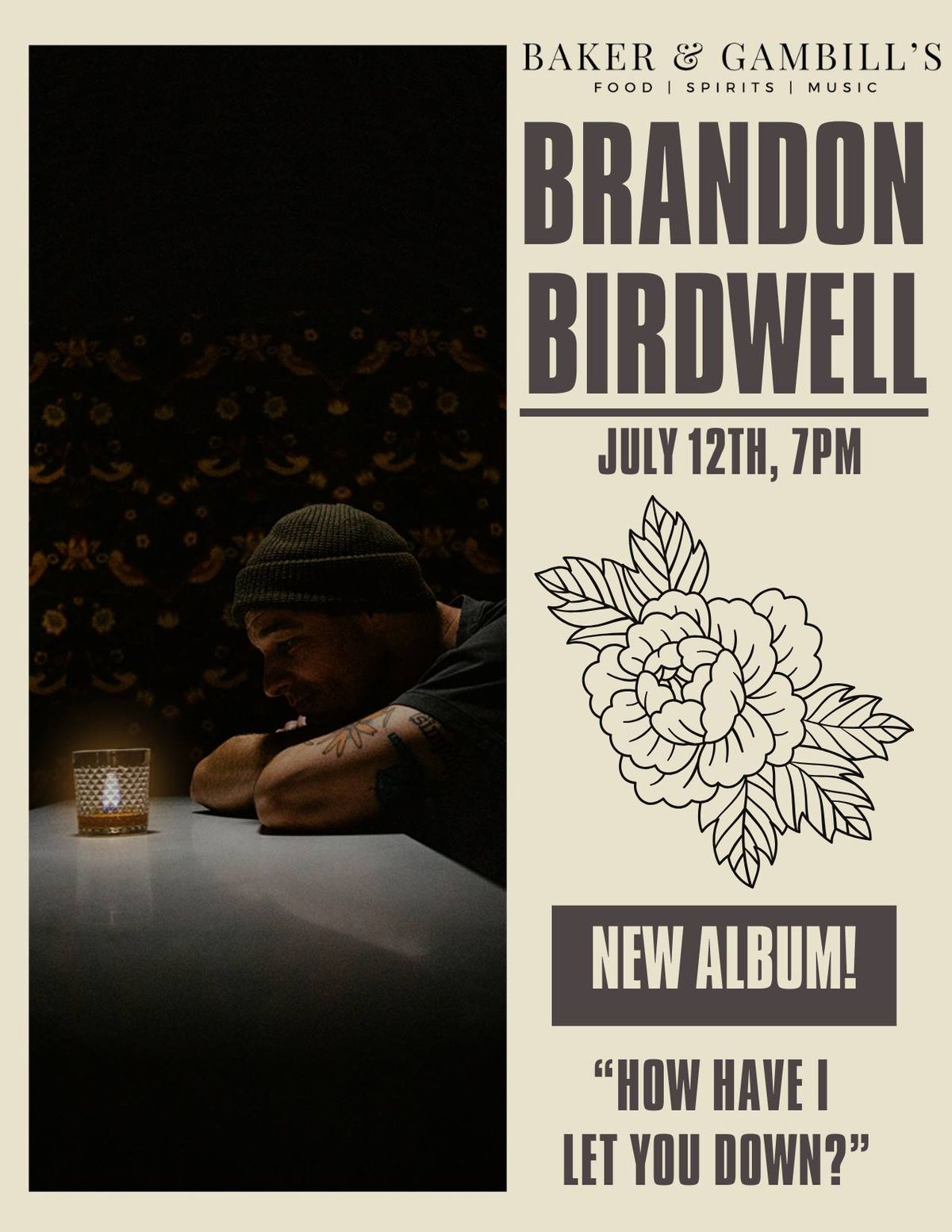 Brandon Birdwell LIVE at Baker & Gambill's