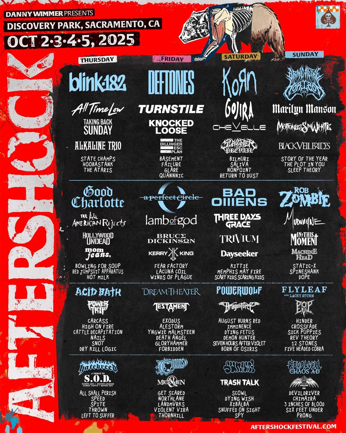Aftershock Festival: Deftones  A Perfect Circle  Lamb of God & Dream Theater - Friday