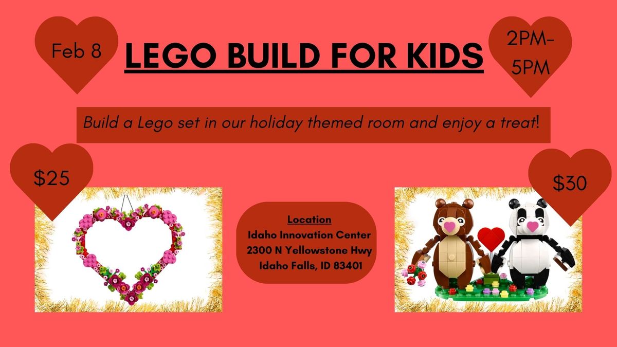 Valentine's Lego Build For Kids