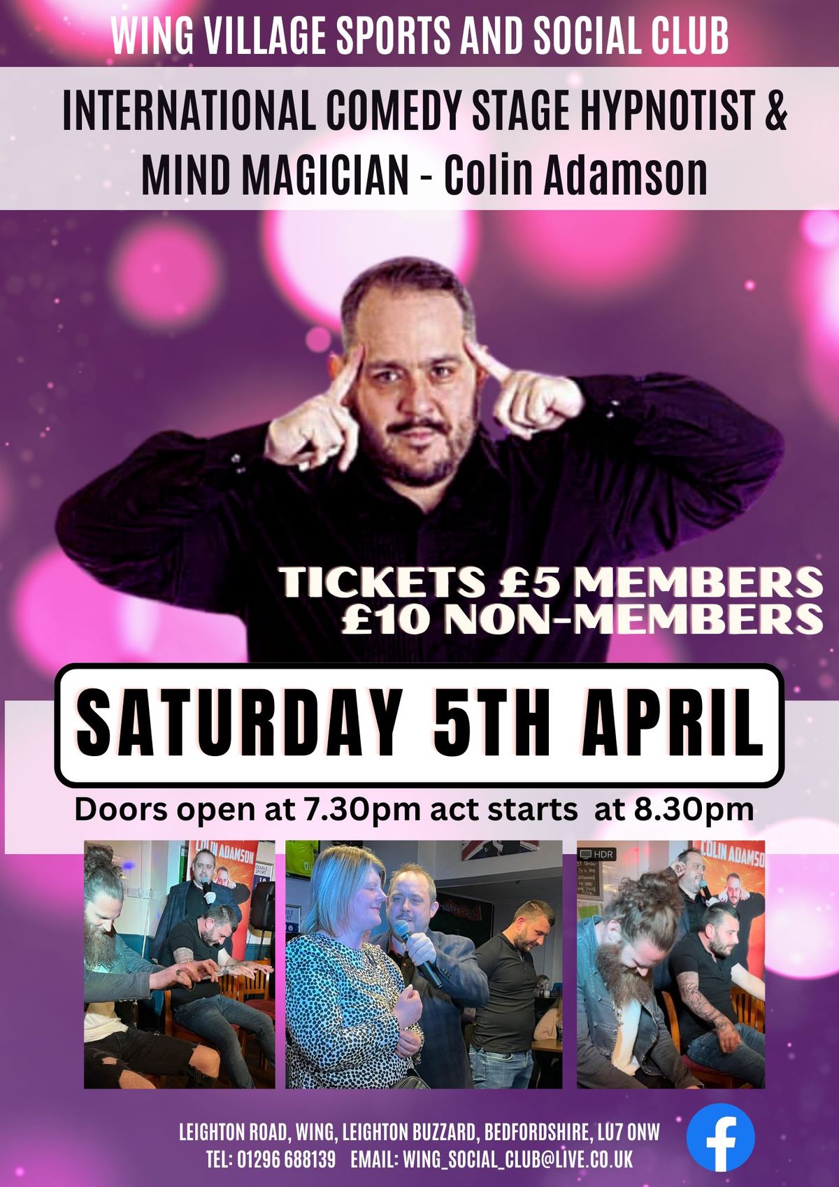 Hypnotist & Mind Magician - Colin Adamson