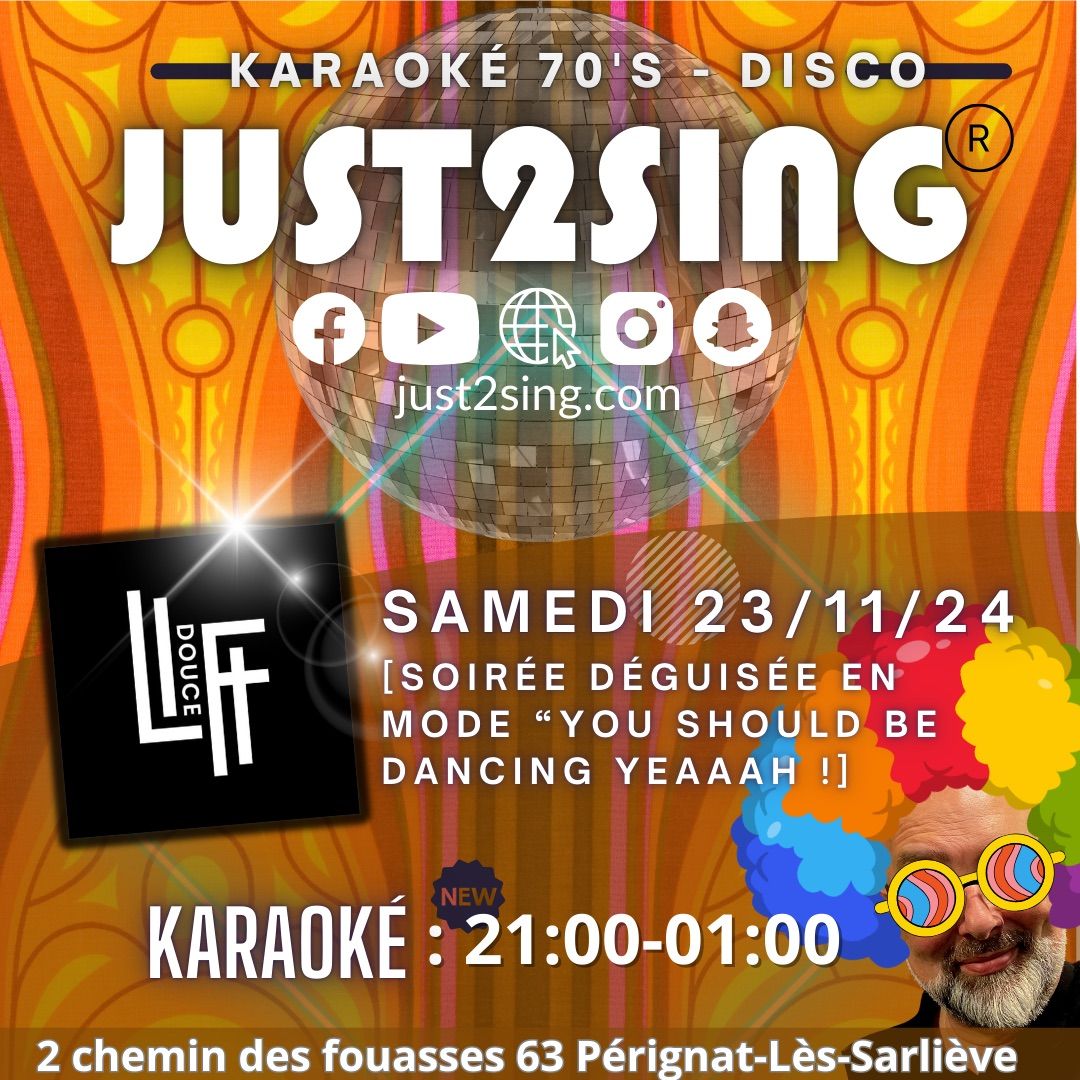 Soir\u00e9e Karaok\u00e9 70\u00b4s Disco de la Douce Folie \ud83d\udc83\ud83c\udffb\ud83d\udd7a\ud83e\udea9