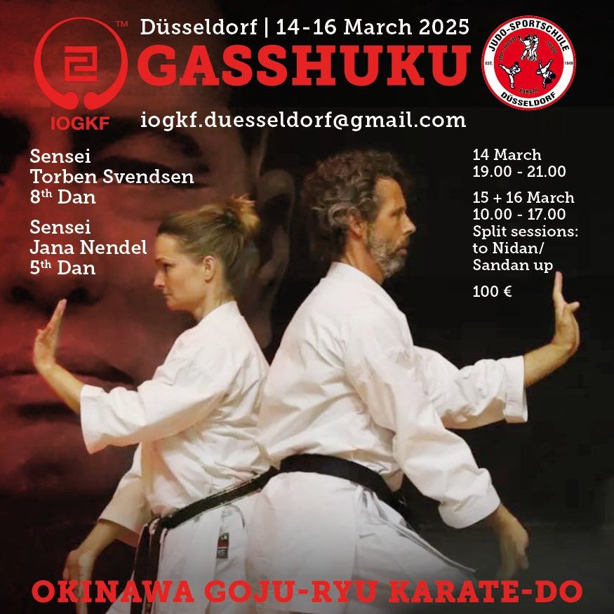 Gasshuku D\u00fcsseldorf, Torben Svendsen Sensei, 8.Dan IOGKF & Jana Nendel Sensei, 5.Dan IOGKF 