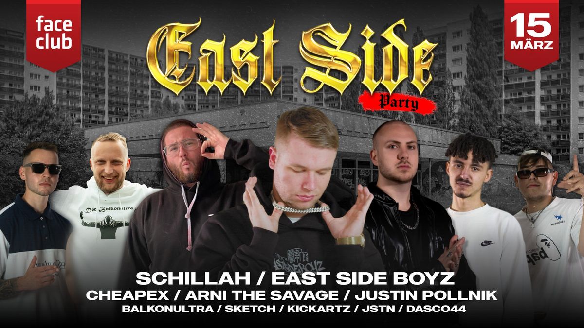 EAST SIDE PARTY - Der Osten eskaliert! | Schillah, Eycer & Justin Pollnik LIVE! | 15.03.2025