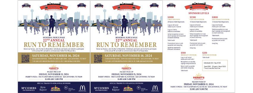 The 22nd Annual Run to Remember Memorial 5K Run\/Walk