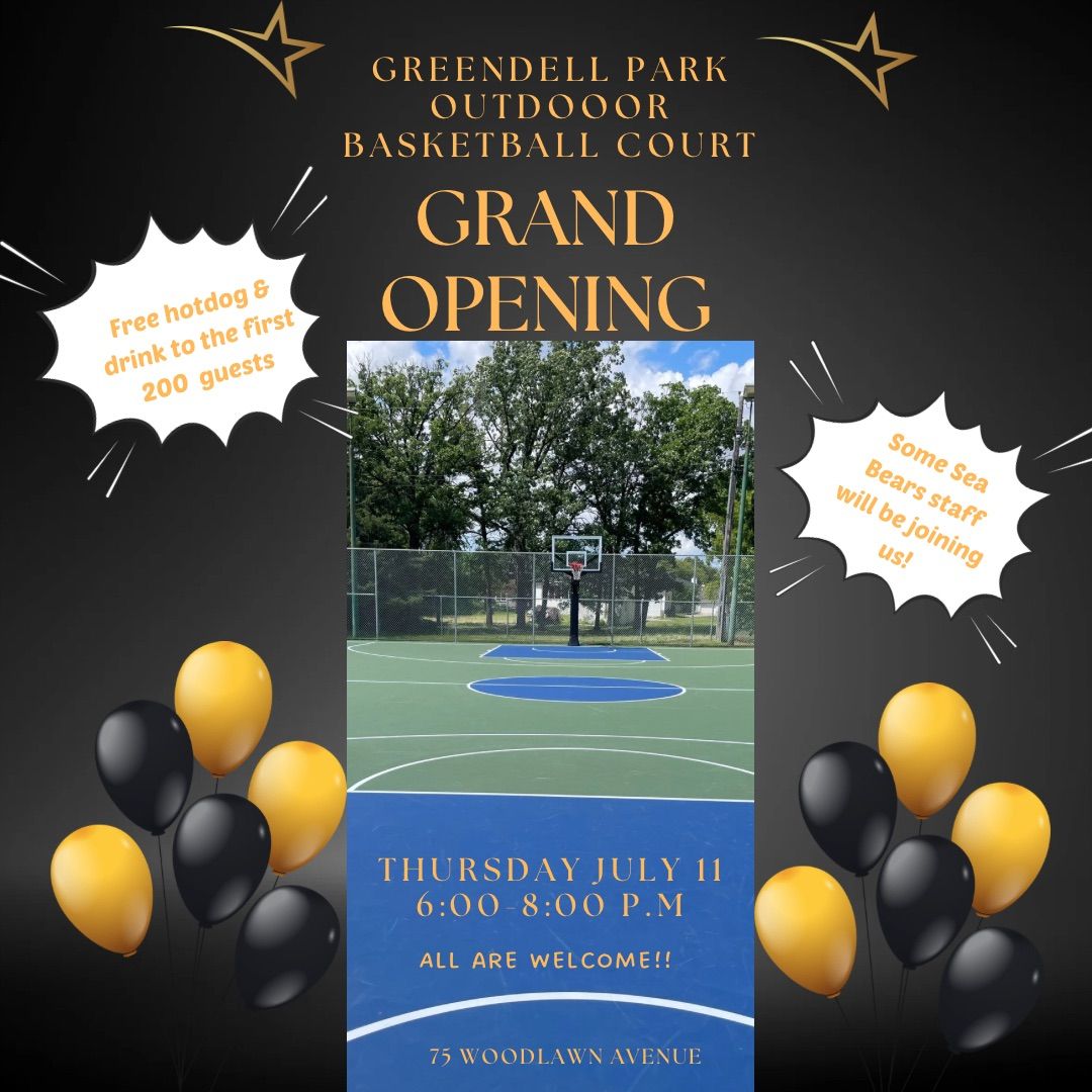 Outdoor Basketball Court Grand Opening