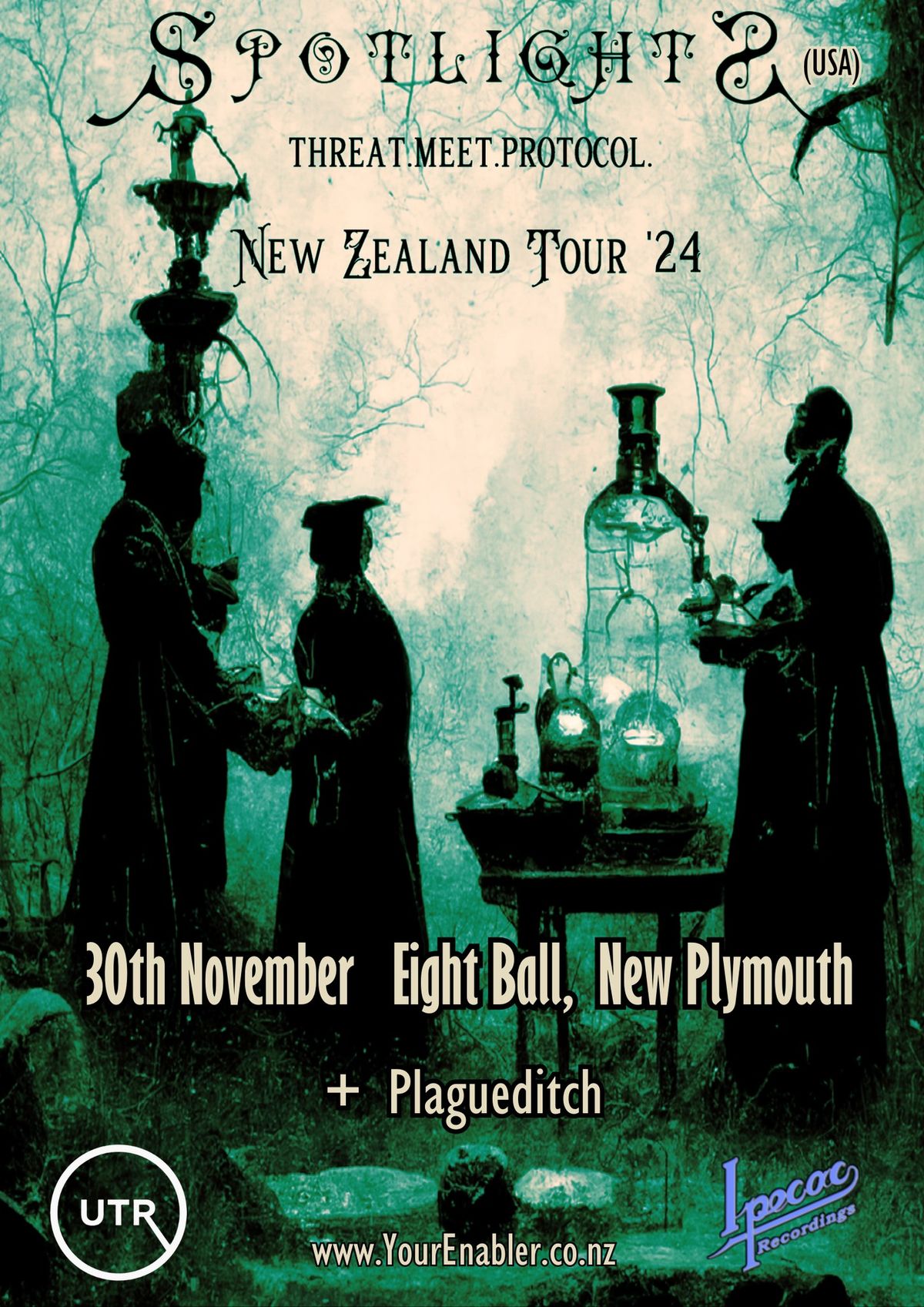 Spotlights (Ipecac Records) NZ Tour - 8 Ball, New Plymouth