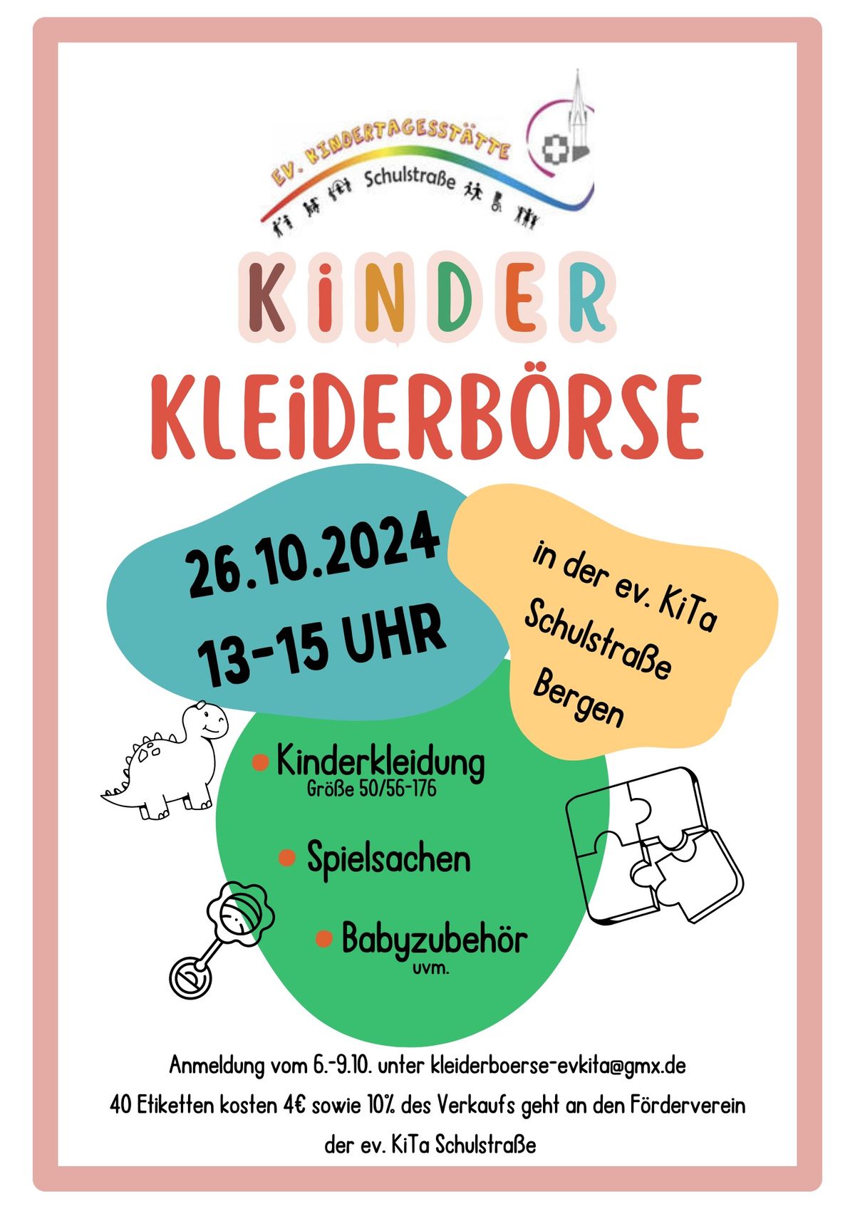 Kinder Kleiderb\u00f6rse ev.Kita Schulstra\u00dfe Bergen