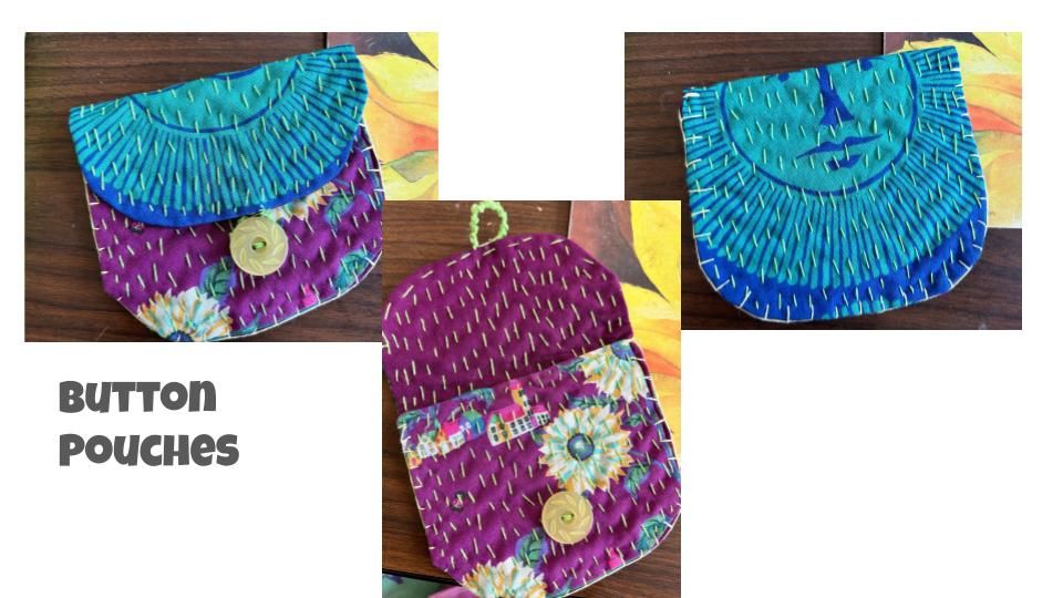 ART CLASS \u2013 Stitched Button Pouches with Andrea Raines \u2013 Friday, December 13 (6-9pm) 