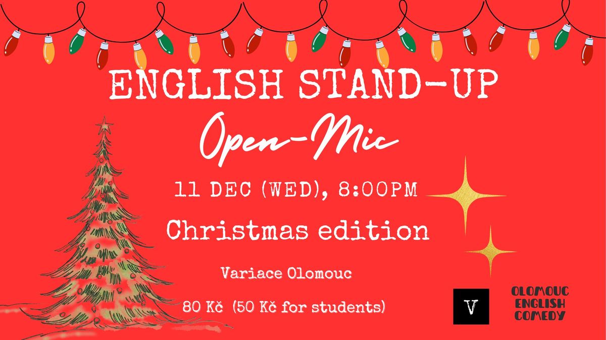 English Stand-up Open Mic (Christmas edition!)