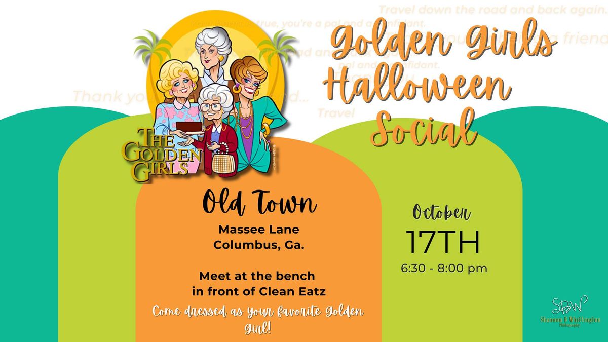 Golden Girls Halloween Social