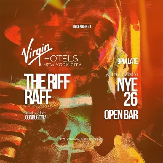 Riff Raff at Virgin Hotels NYE26