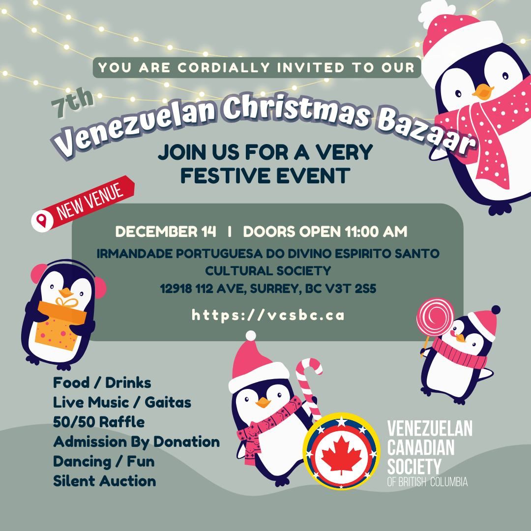 7th Venezuelan Christmas Bazaar \/ 7mo Bazar Navide\u00f1o Venezolano!