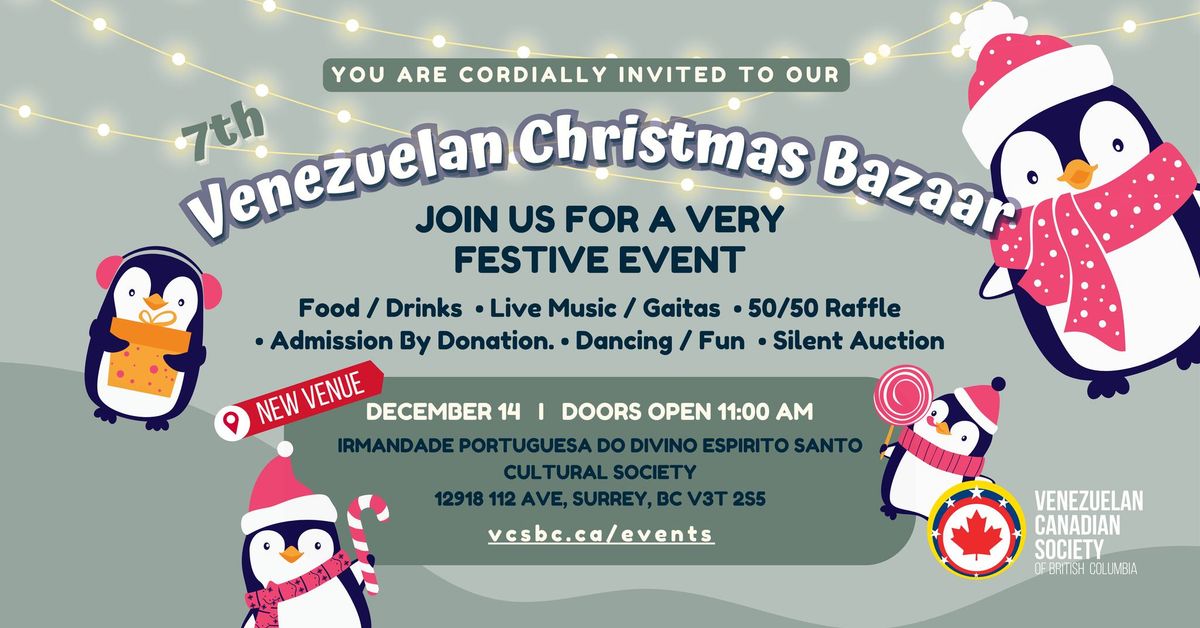 7th Venezuelan Christmas Bazaar \/ 7mo Bazar Navide\u00f1o Venezolano!