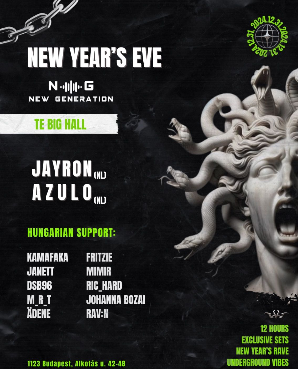 NEW GENERATION PRESENTS:  GOING TO 2025 - HARD TECHNO REVOLUTION w\/ JAYRON & AZULO @TE BIG HALL 