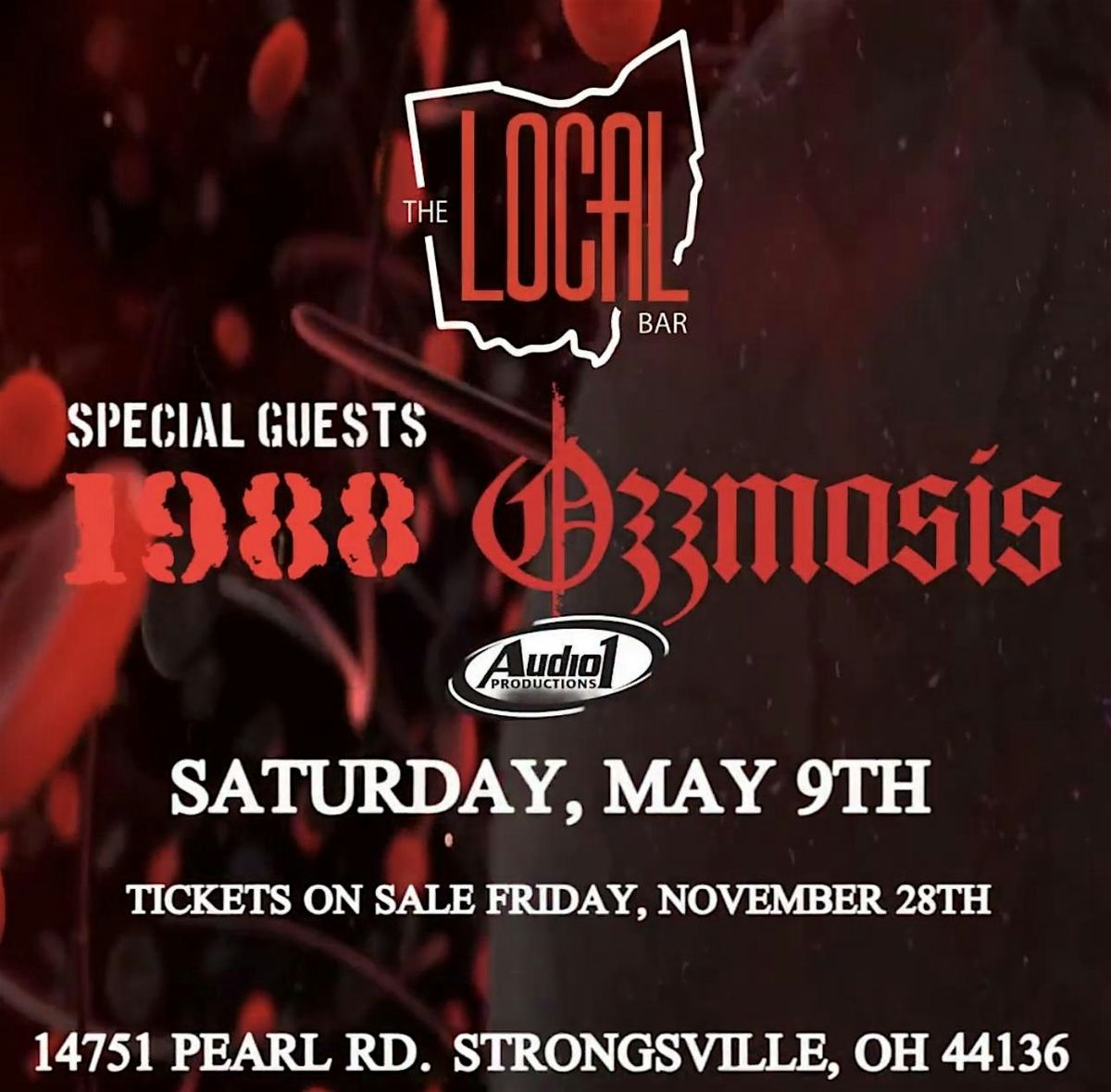 OZZMOSIS (OZZY OSBOURNE TRIBUTE) @ THE LOCAL WITH SPECIAL GUESTS 1988