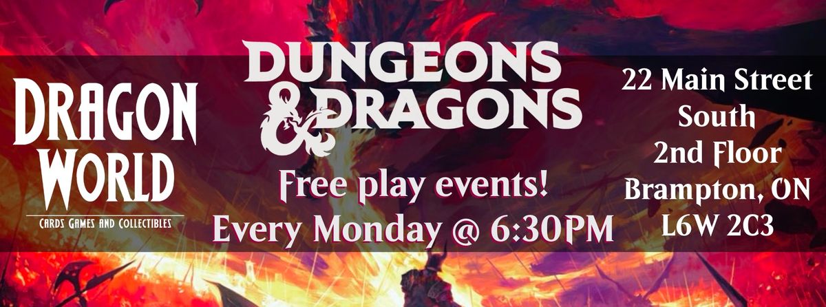 Dungeons & Dragons Free Play Mondays