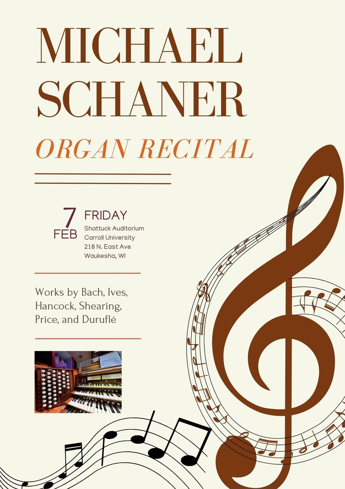 Michael Schaner - organ recital