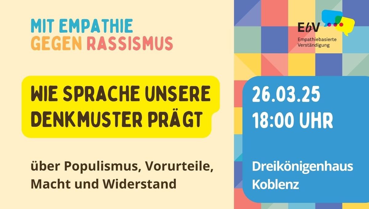 Mit Empathie  gegen Rassismus - Wie Sprache unsere Denkmuster pr\u00e4gt