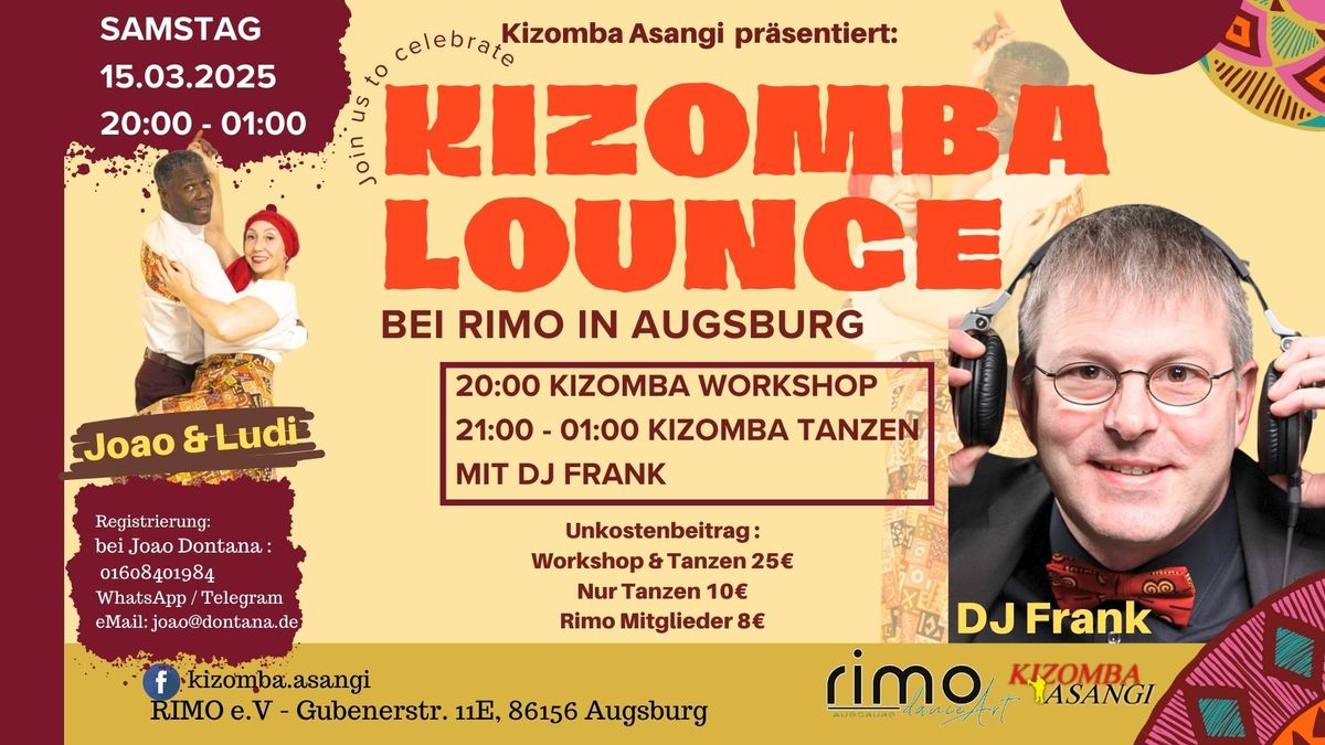 KIZOMBA LOUNGE bei Rimo dance & art in Augsburg