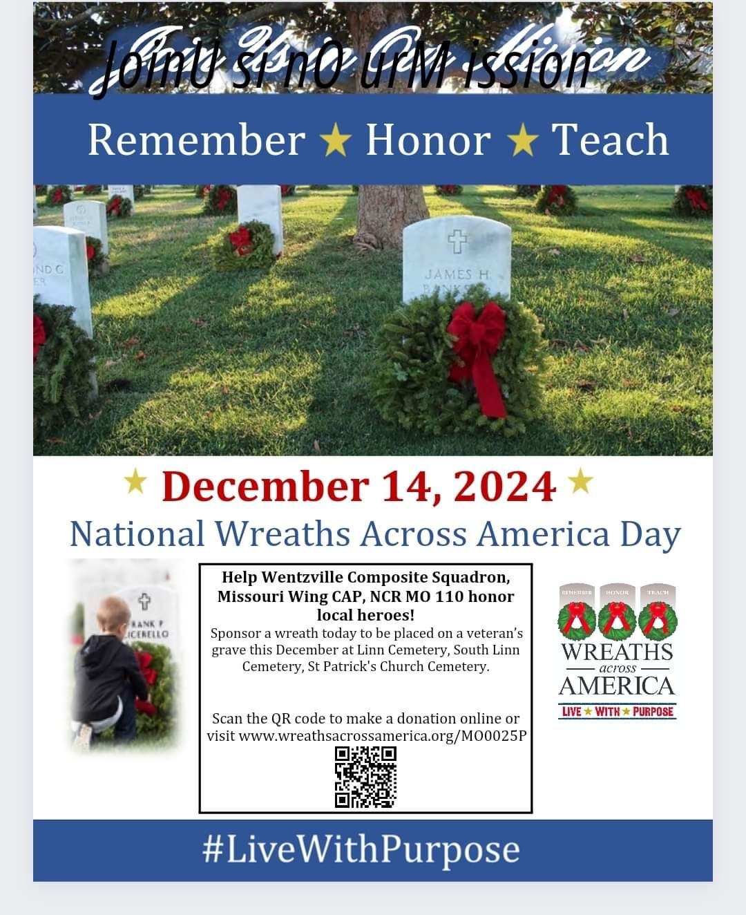 Wreaths for Veterans Ceremony