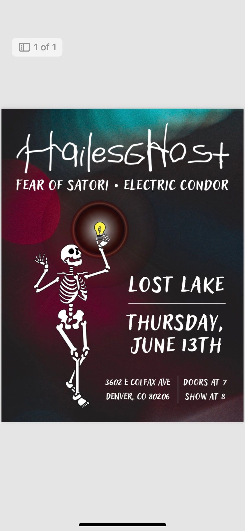 Hailes Ghost w\/ Electric Condor + Fear Of Satori 