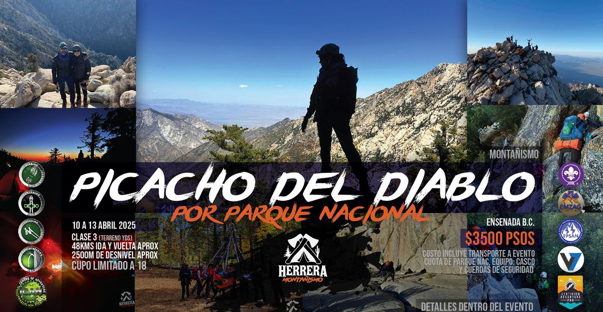 Picacho del Diablo, ascenso por Botella Azul