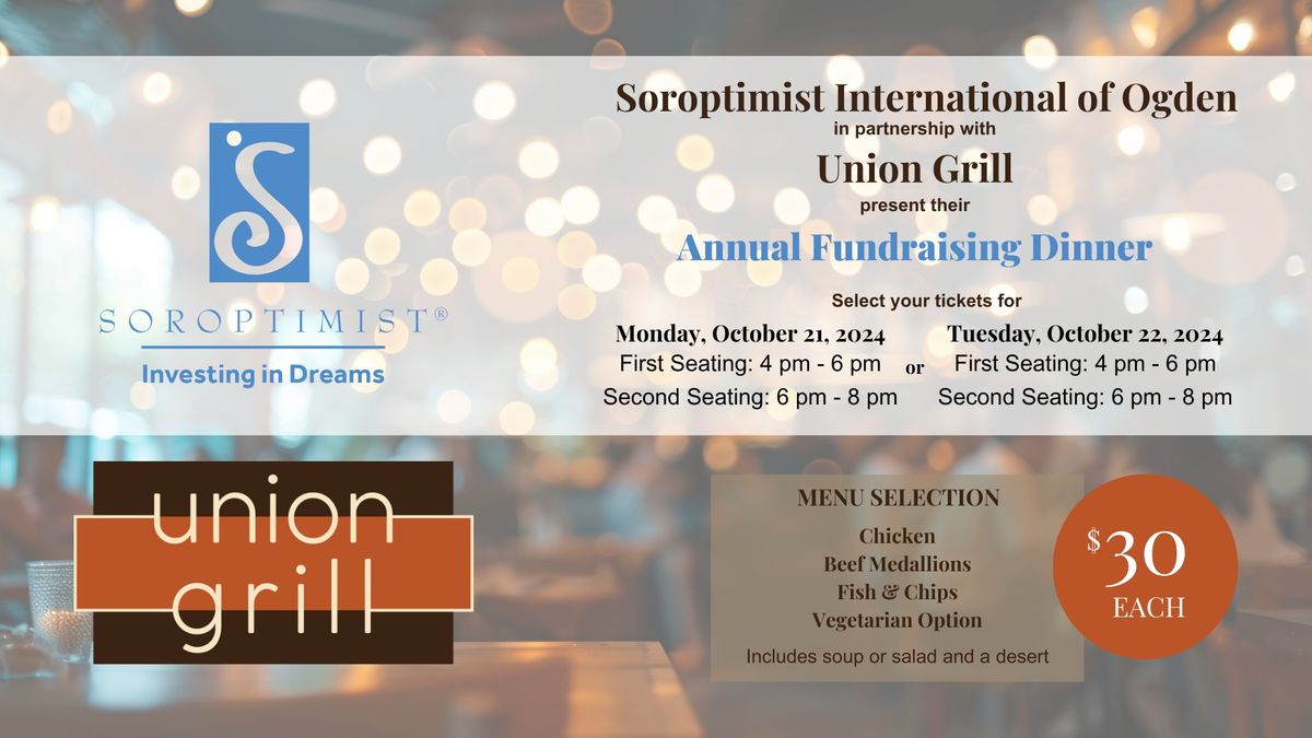 Annual Union Grill Fundraiser Dinner