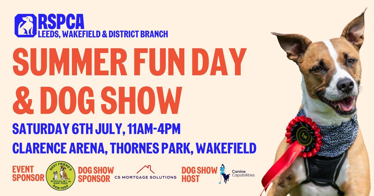 Summer Fun Day & Dog Show - Clarence Park, Wakefield - Saturday 6th July 2024