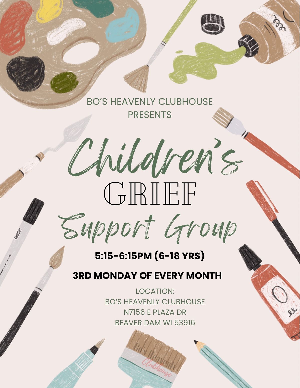 Bo\u2019s Children\u2019s Grief Support Group