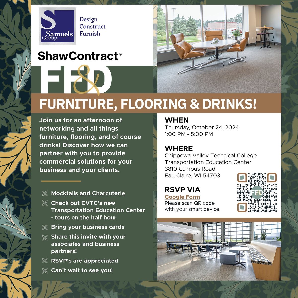 Furniture, Flooring & Drinks!