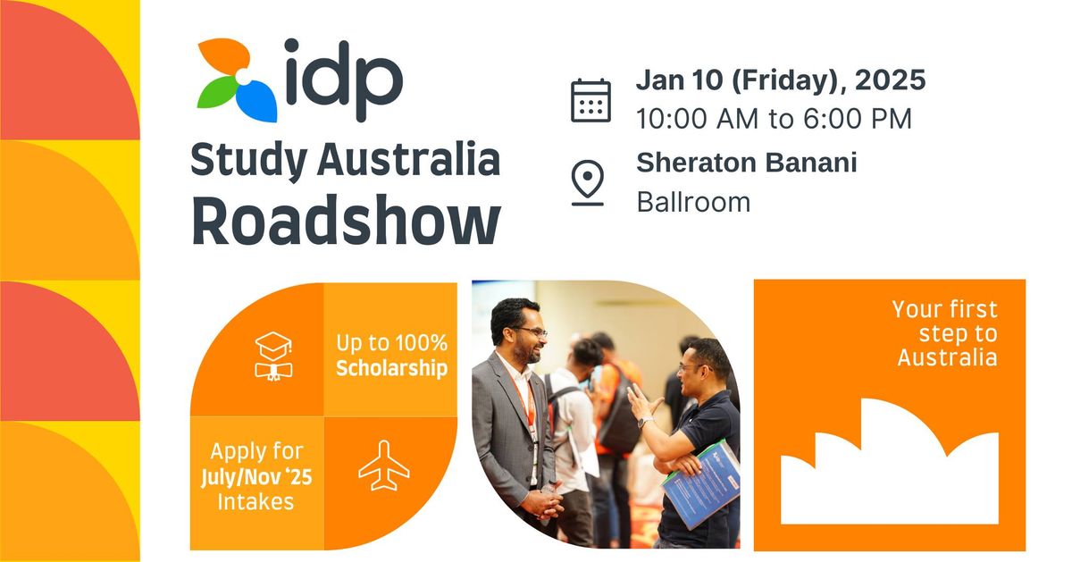 Attend IDP's Study Australia Roadshow