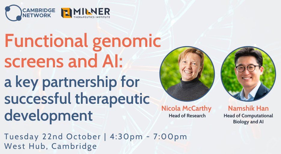 Functional genomic screens and AI: a key partnership for successful therapeutic development