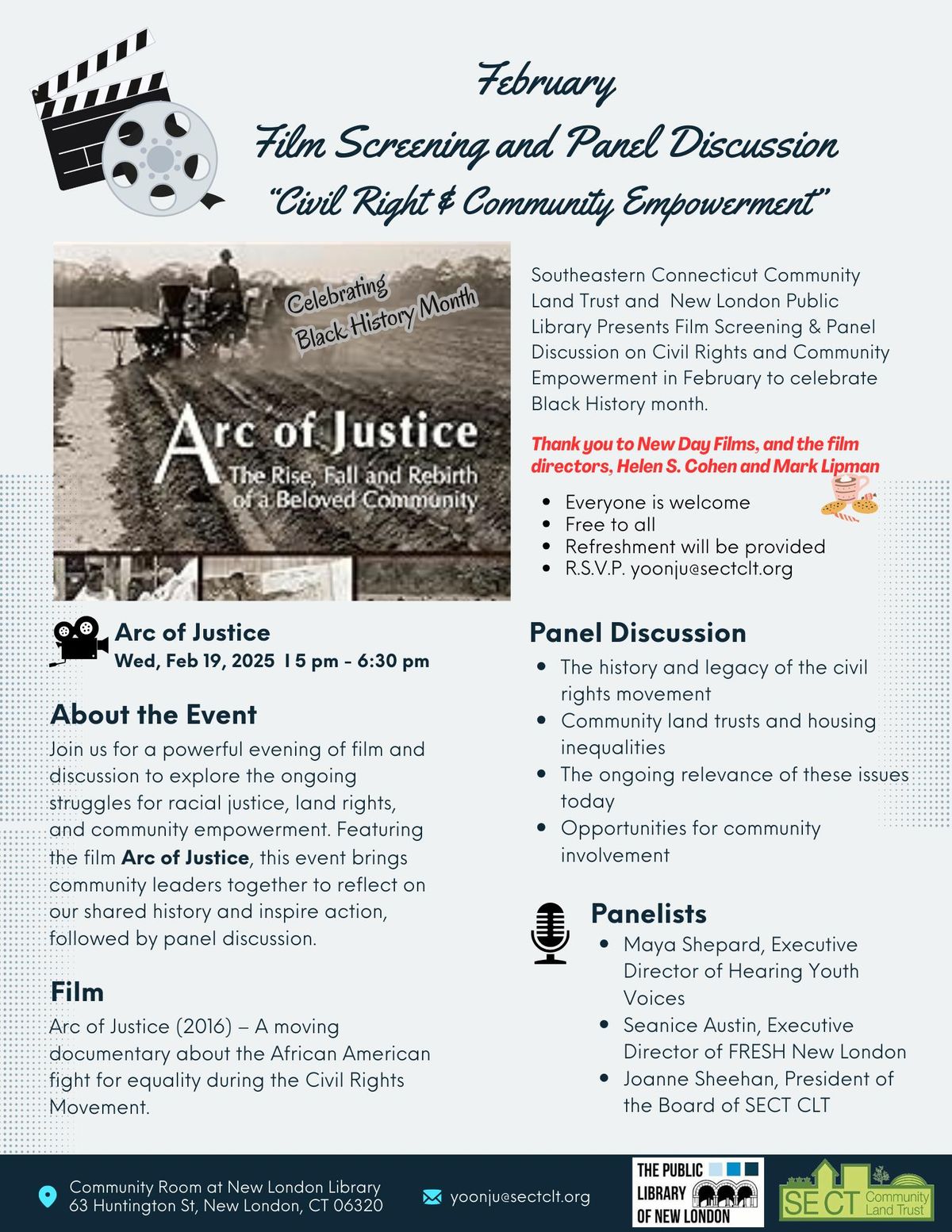 SECT Screening and Panel Discussion: Arc of Justice