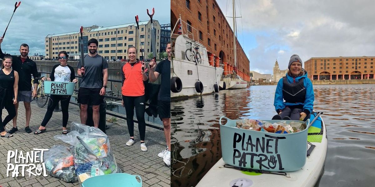 Paddleboarding Litter Pick in Liverpool