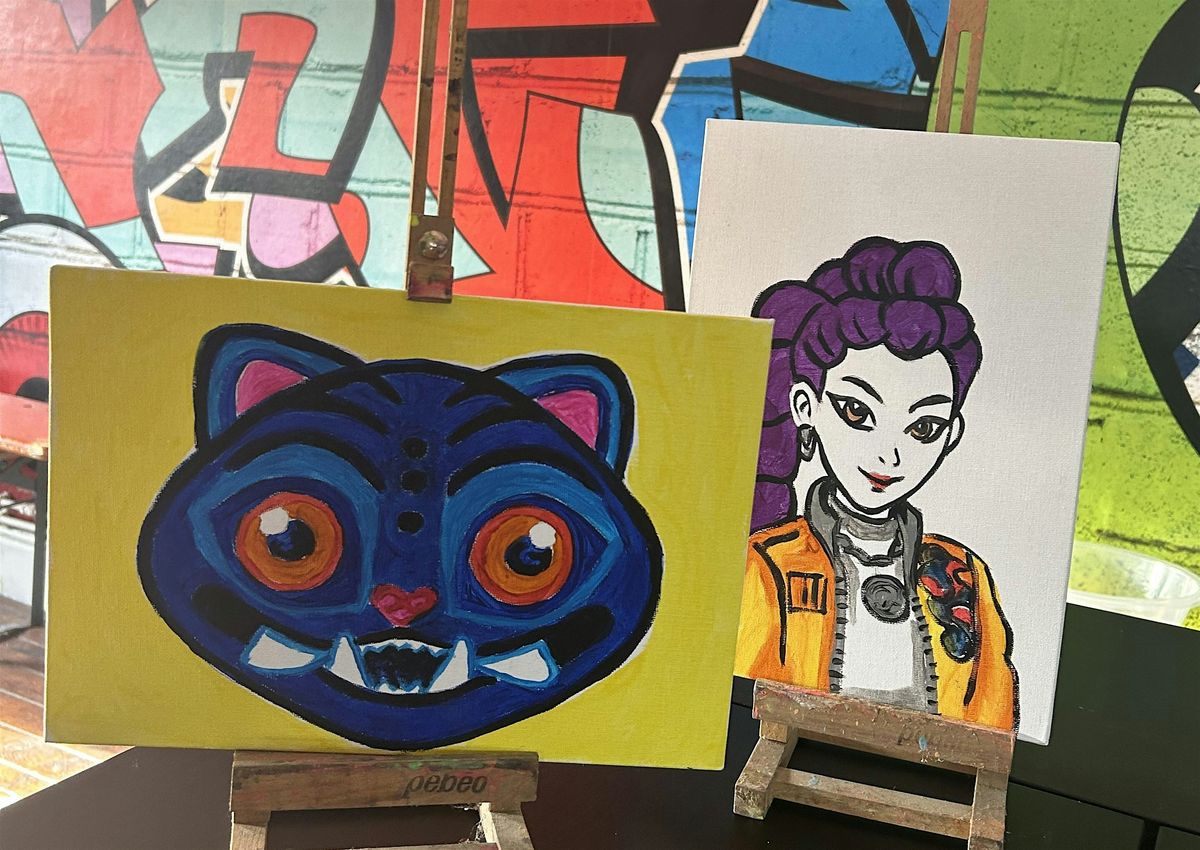 KPop Demon Hunters Canvas Party!