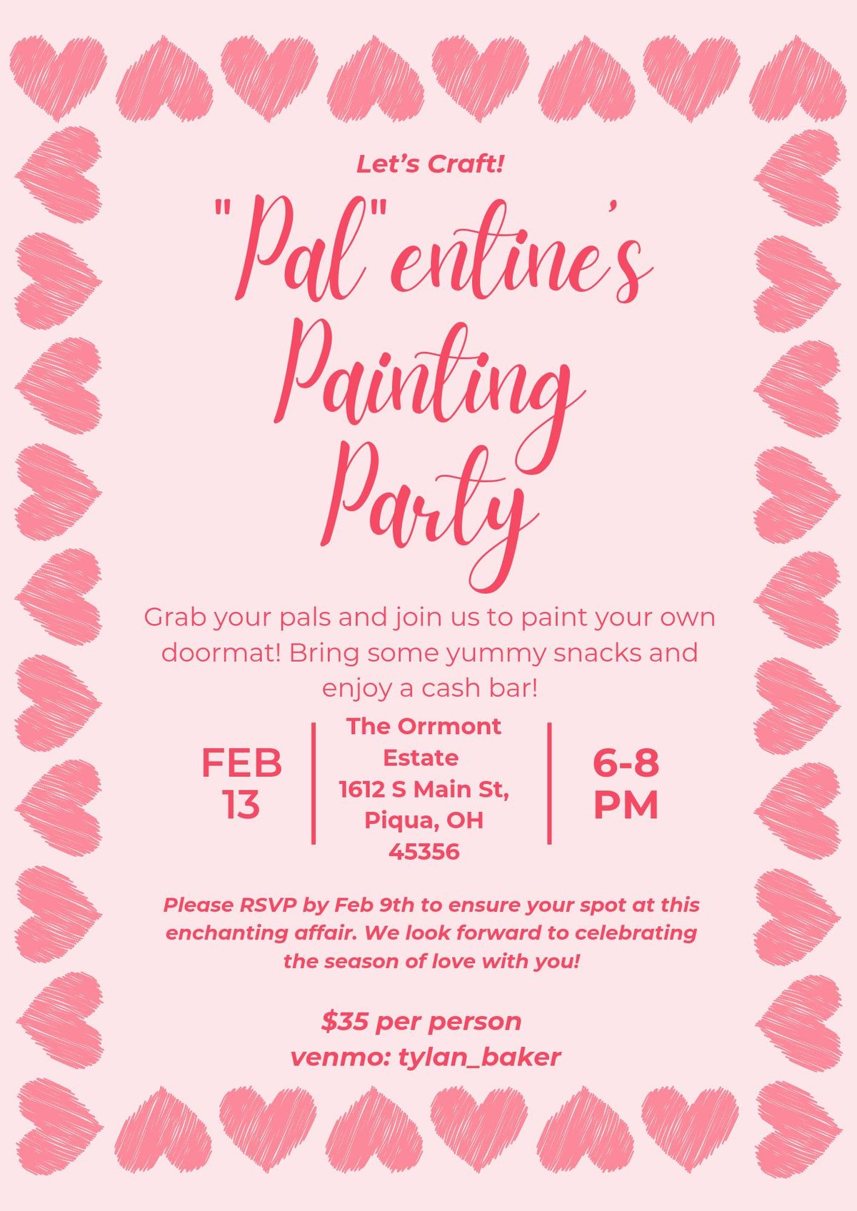 "Pal"entine's Paint Party!!