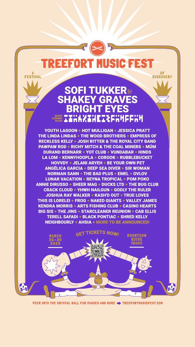 Treefort Music Fest (5 Day Pass) with Sofi Tukker, Shakey Graves, Bright Eyes, and more